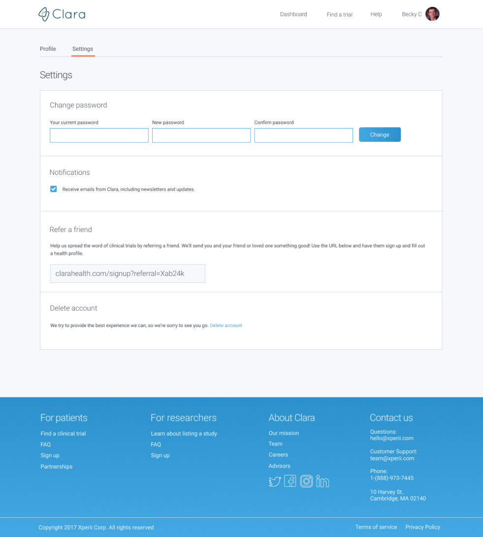 Clara App 8